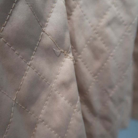 Blanc Noir Trench Coat Womens Quilted Double Breasted Button Down Jacket S - Picture 14 of 16